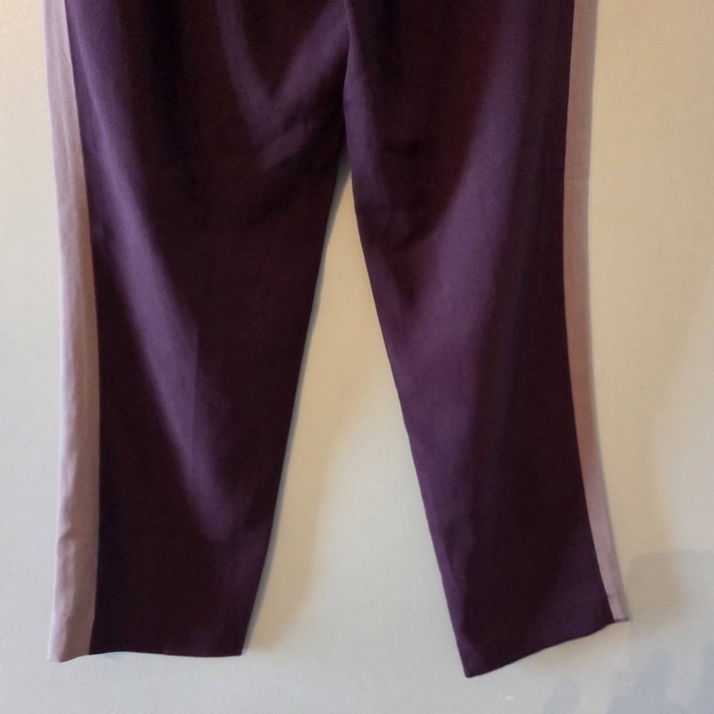 Aritzia Babaton Conan Pants Crepe Mid Rise Trousers Terado Cardamon Nutmeg Sz 6 - Picture 11 of 13